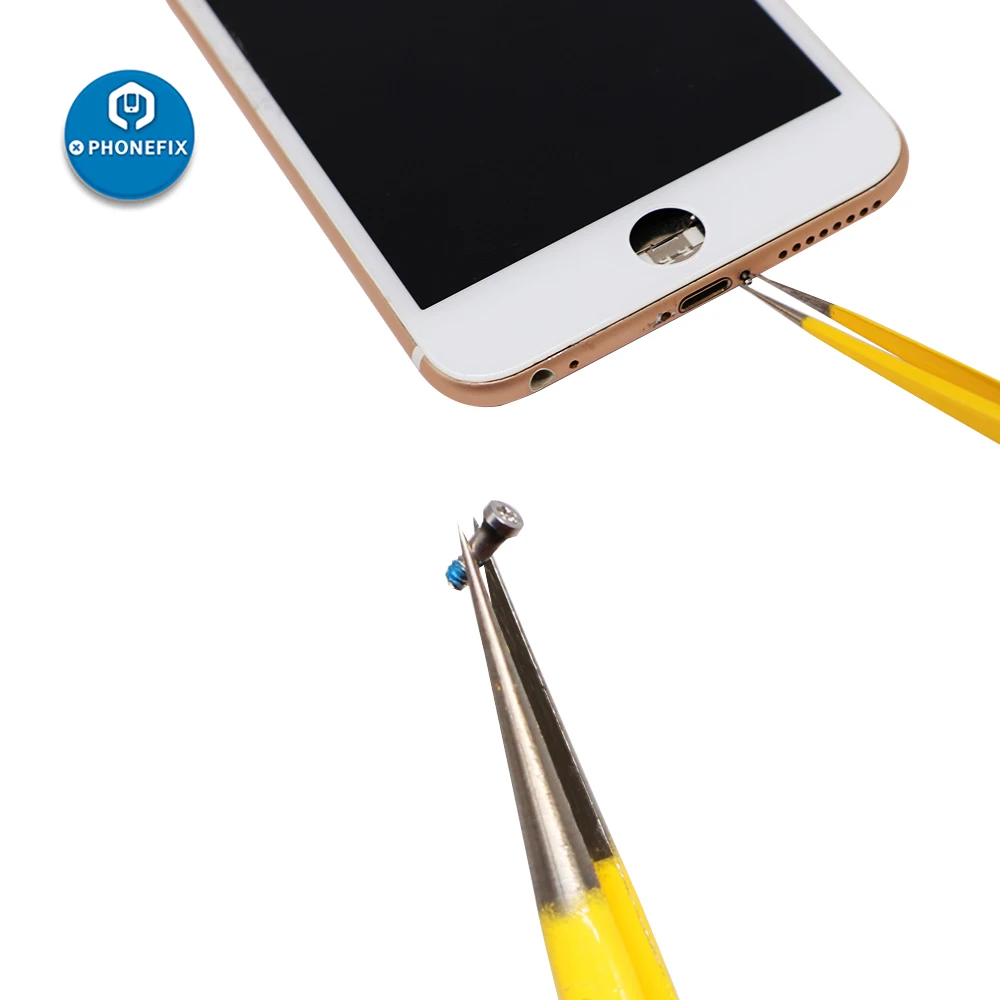 6 pz Pinzette Industriali Pinzette ESD di Precisione Antistatica Elettronica Riparazione della Scheda Madre Del Telefono Mobile Pinze In Acciaio Inox