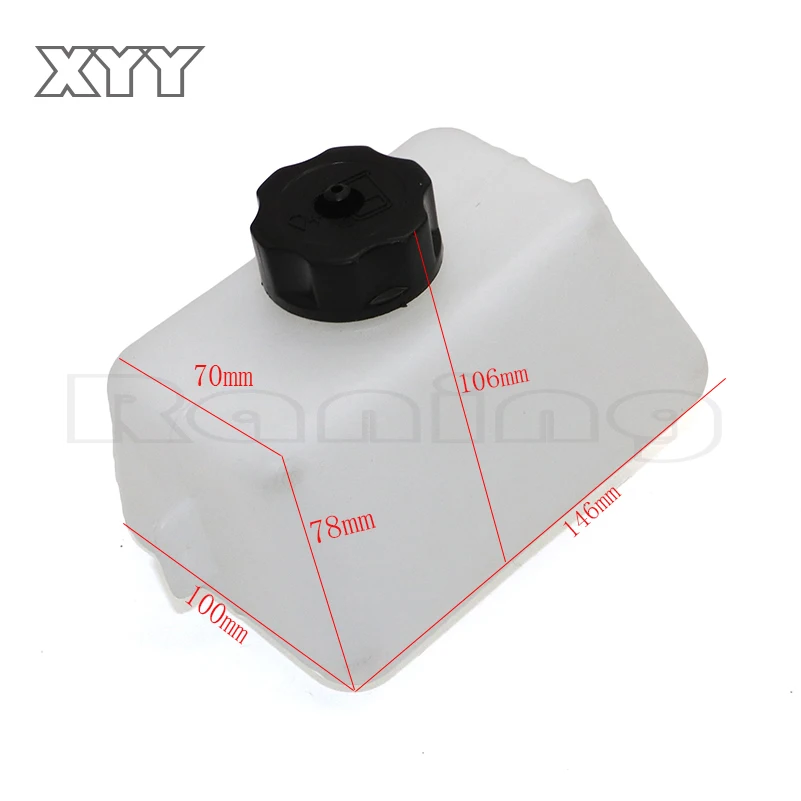 New White Plastic Motorcycle Petrol Fuel Tank For Mini Motor Dirt Bike Dirtbike Filter 1L Motorcycles Acc 1pc