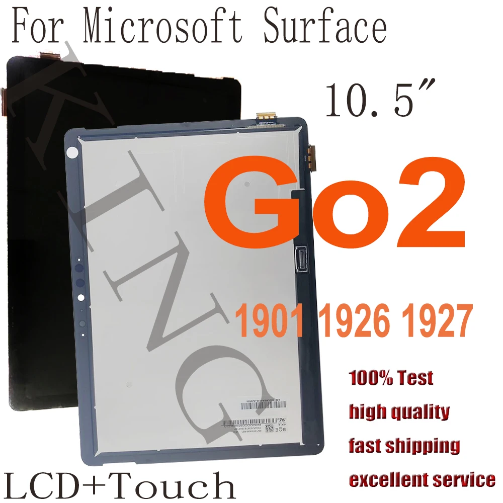 Pantalla LCD AAA + de 10,5 pulgadas para Microsoft Surface Go 2, montaje de digitalizador con pantalla táctil para Surface Go 2, Go2, 1901, 1926, 1927