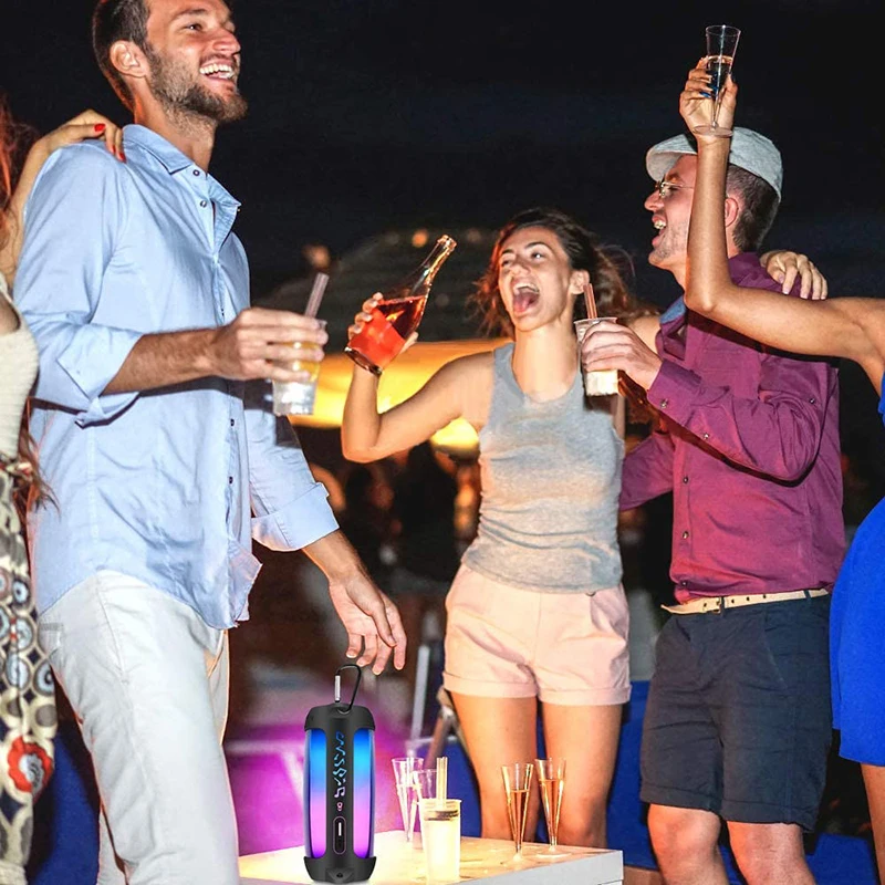 ZOPRORE-Capa De Silicone Para Alto-falante Bluetooth JBL Pulse 4, Bolsa De Armazenamento De Viagem, Alça De Ombro, Mosquetão