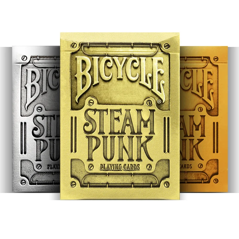 Bicycle Steampunk Playing Cards Gold/Silver/Bronze Deck Poker Magic Cards Magic Props Magic Tricks for Professional Magician