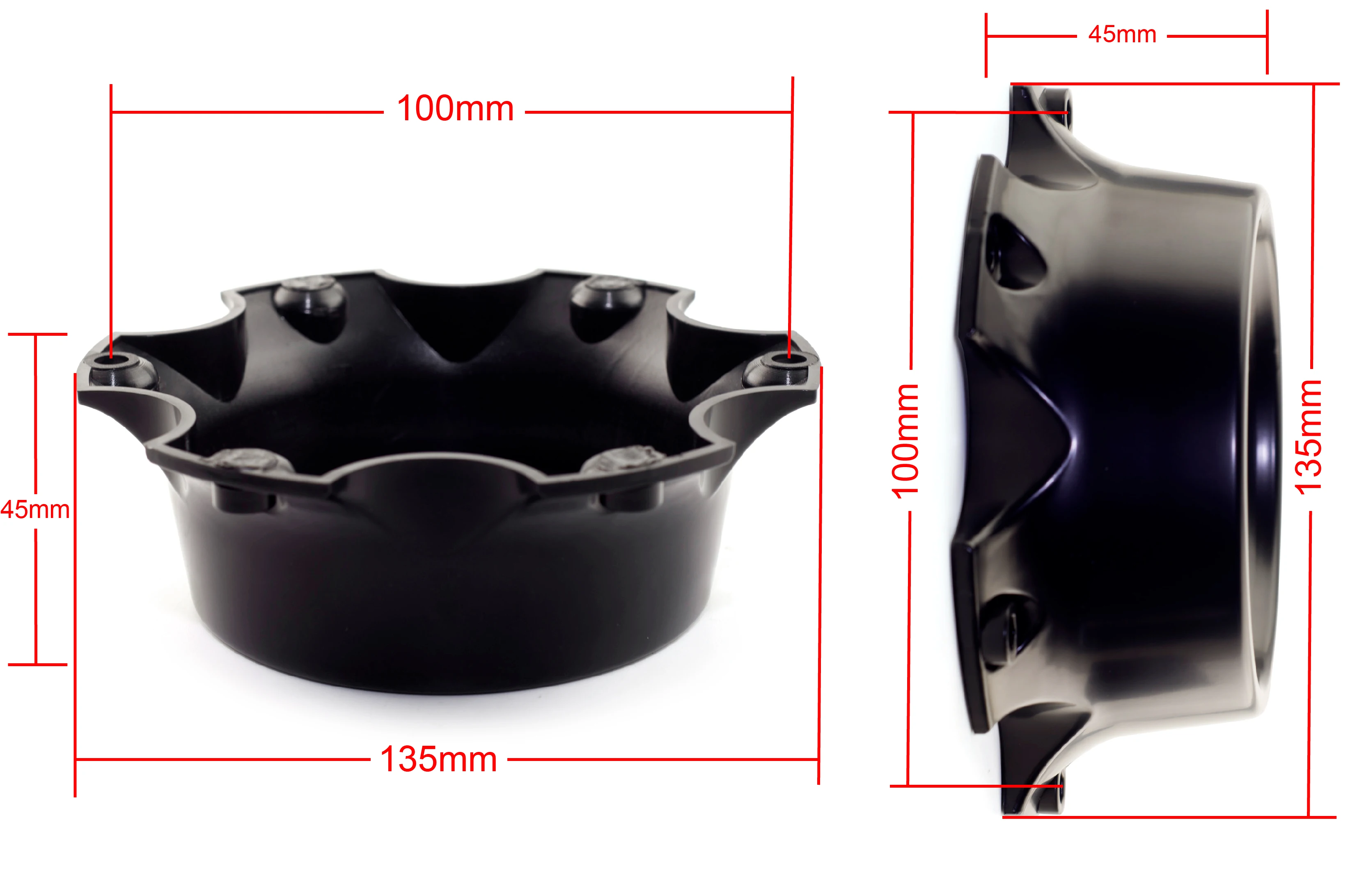 1pc 135mm 100mm Wheel Center Cover Fit For #C-A67-1 r Hub Cap Dumb Belt Screws Tools Decoration Accesorios Black ABS