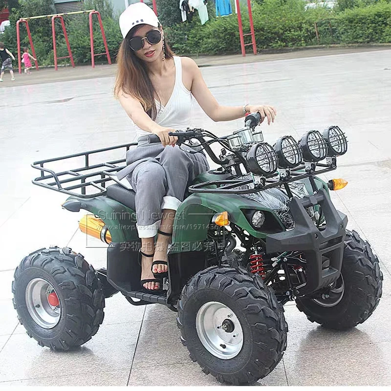 125CC Air Cooled Gas Powered fatbike Farm ATV Sport Racing Bicycle 4 Wheel Moto Beach Buggy Motorcycle quad gravel downhill bike