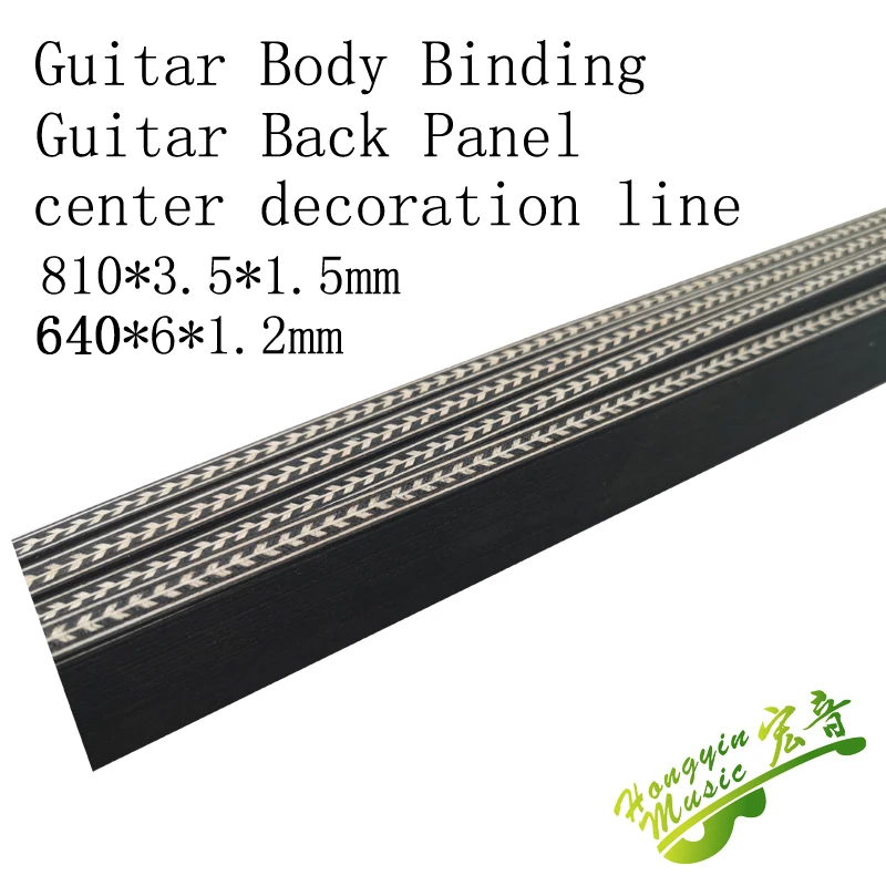 20 pcs 810mm guitar Binding Inlay Body Project Purfling Strip Guitar Bass Ukulele back Middle binding Accessories wood