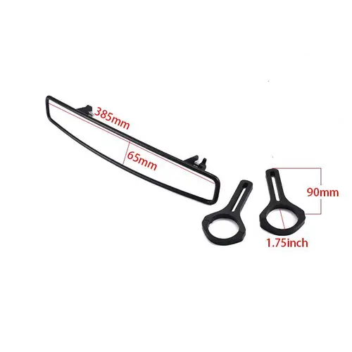 Imagen 2 del producto Accesorios para coche ATV, espejo retrovisor convexo ajustable de 1,75 pulgadas y 2 pulgadas, abrazadera de 2 ""para RZR 900 XP1000 UTV Wide Race Offroad panorámica