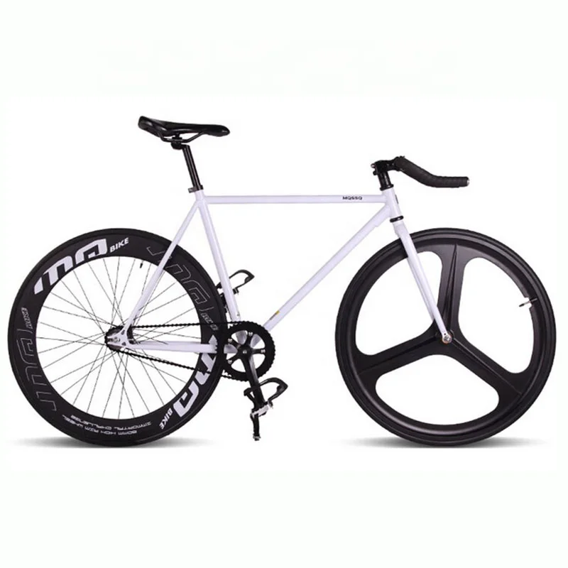 Fixie Bike Fixed Gear Bike 52cm Cycling City Bike Steel Frame Magnesium Alloy Wheel Single Speed Bicycle