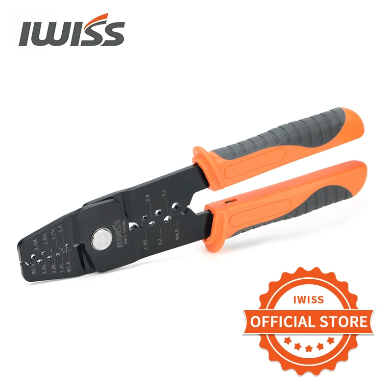 Iwiss Iws1440l Multi-função Conector Automotivo Macho e Fêmea Pino Friso Alicates Cablagem Terminal Plug Ferramenta de Mão