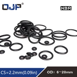 Rubber Ring NBR Sealing O-Ring CS2.2mm Thickness OD6/7/8/9/10/11/12/13/14/15/16/17/18mm O Ring Seal Gasket Washer