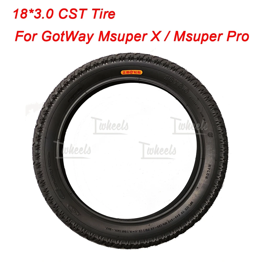 

GotWay Msuper X outer tire inner tube 18*3.0 CST electric unicycle outer tire electric unicycle inner tube spare ccessories