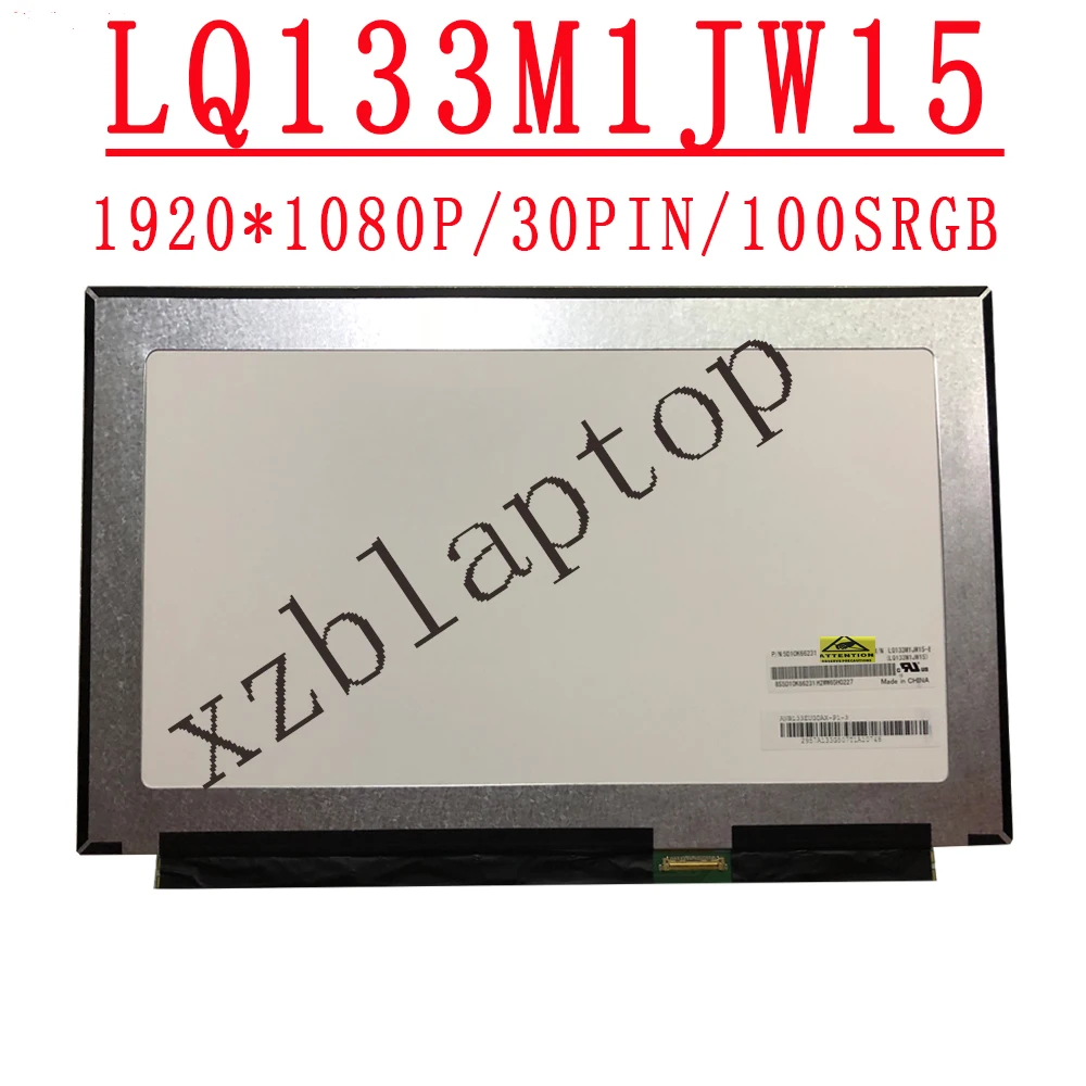 

ЖК-экран LQ133M1JW15, 13,3 дюйма, со светодиодной подсветкой, номер по каталогу 5D10K66231, для Sharp LQ133M1JW15 1920X1080 FHD eDP30pin, панель дисплея 100% sRGB