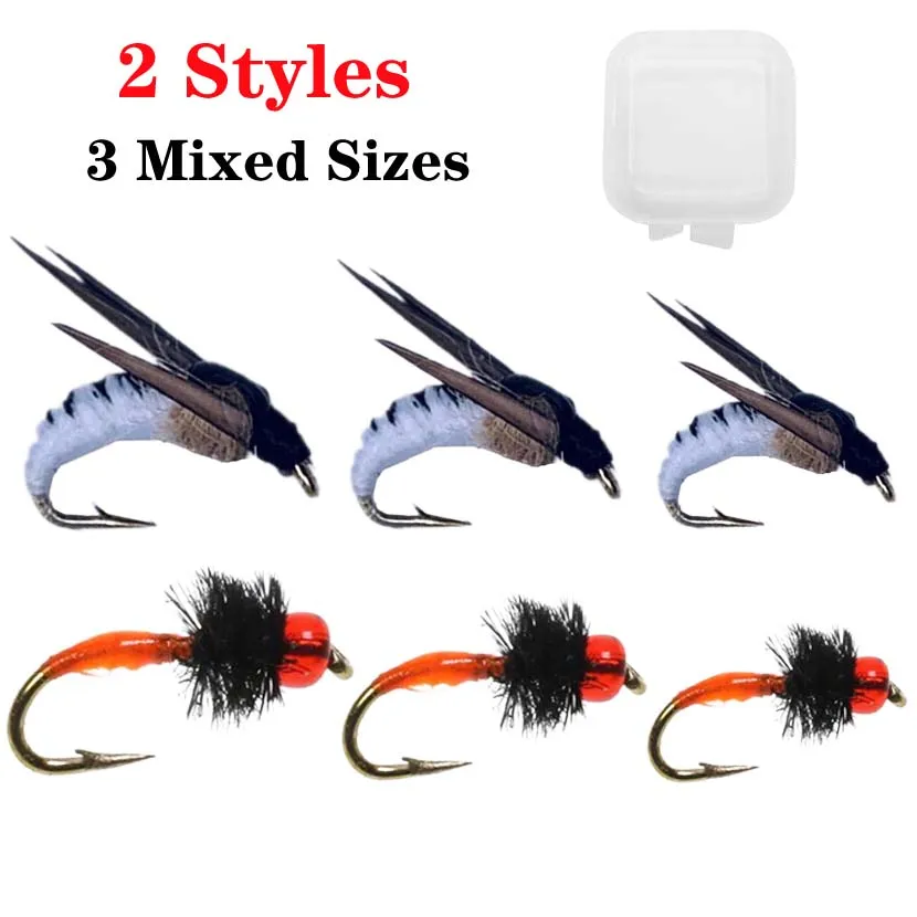 

5Pcs/Box #10 #14 #16 Insect Fishing Lure Sharp Hook Artificial Bait Crankbaits Fishing Fly for Fishing Accessories