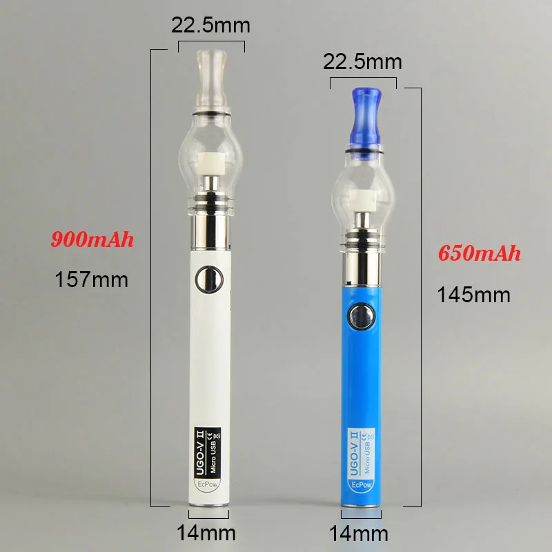 3pcs UGO-V2 II Üteg üvegek Bura Elektronfizika Szivarka számára Viasz Párólóedény pyrex üvegek E Szivarka Kigőzölgés Tápszer vape Tollhegy készlet