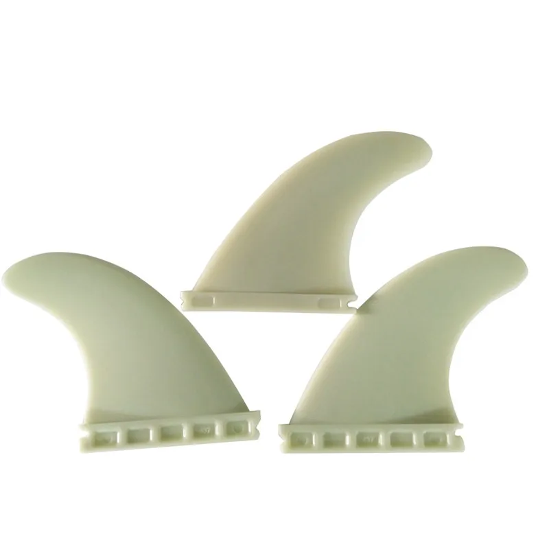 Quilhas Plastic Surf Single Tabs Fin Tri Surfboard Fins Single Tabs Fins M Size Surf Fins white/black clear