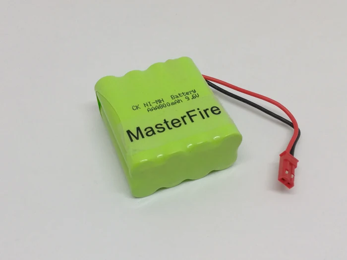 10 stks/partij MasterFire Nieuwe 9.6 V AAA 800 mAh NI-MH Batterij Cel Oplaadbare NiMH Batterijen Pack met JST Plug voor medische Apparatuur