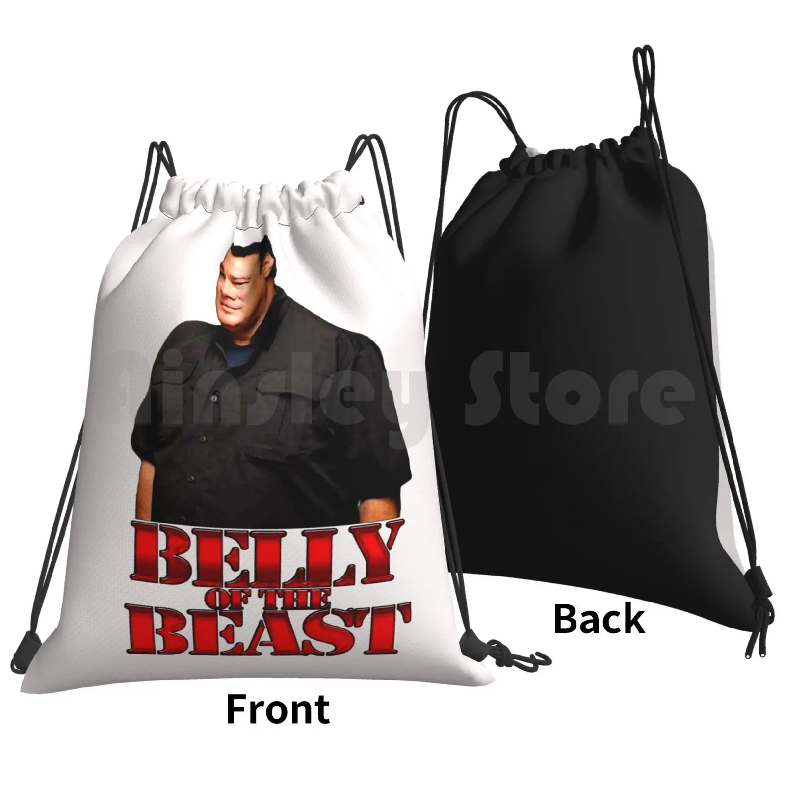 Steven Seagal-Belly Of The Beast Backpack Drawstring Bag Riding Climbing Gym Bag Seagal Steven Seagal Cult Movie Belly Of