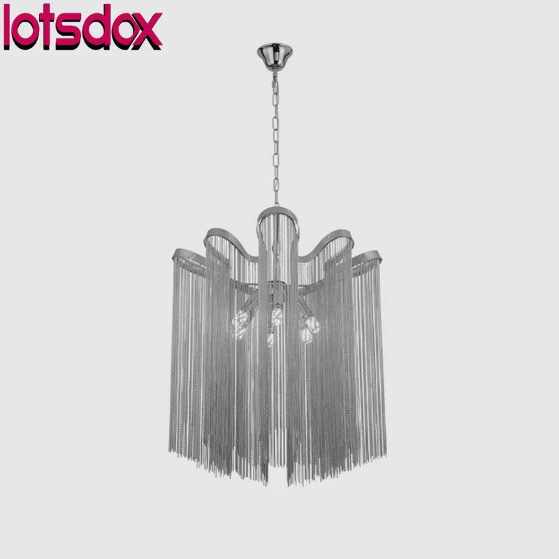 Imagem -04 - Incluído com Lâmpadas Led E14 Luxo Prata Preto s Ouro Pingente de Luz com Suporte Ondulado Moderna Sala Estar Quarto Pingente Lâmpada