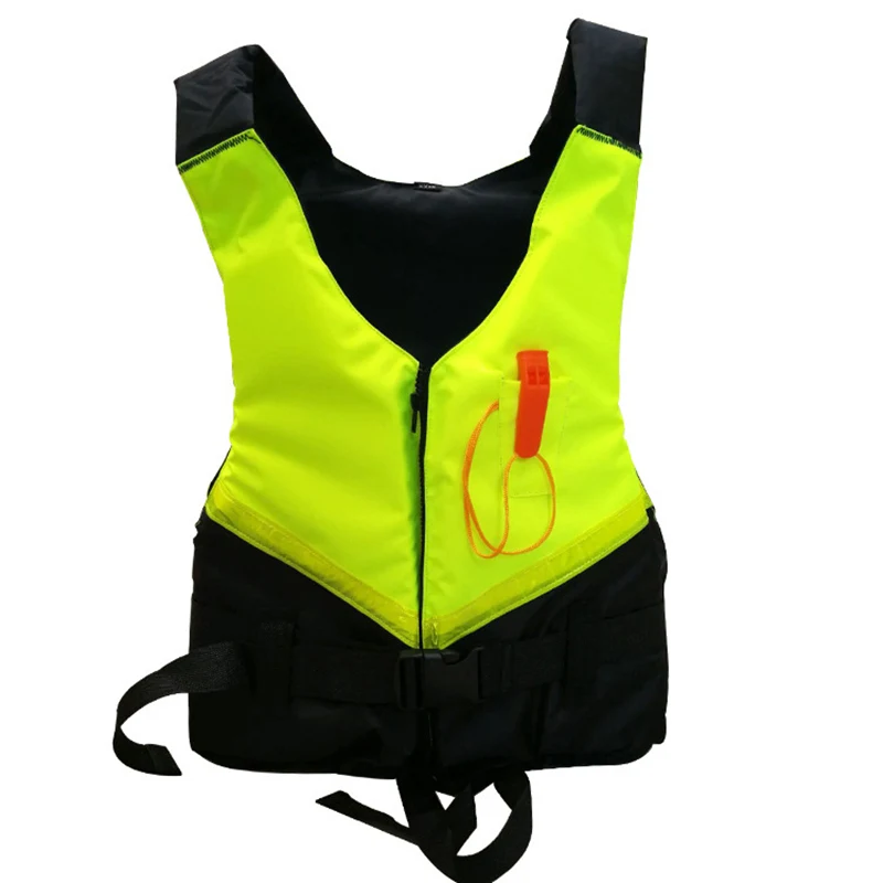 Fonoun Sea Fishing Bouyancy Vest Float EPE Foam Whistle Comfortable Wear-Resisting with Reflective Stripe FF924