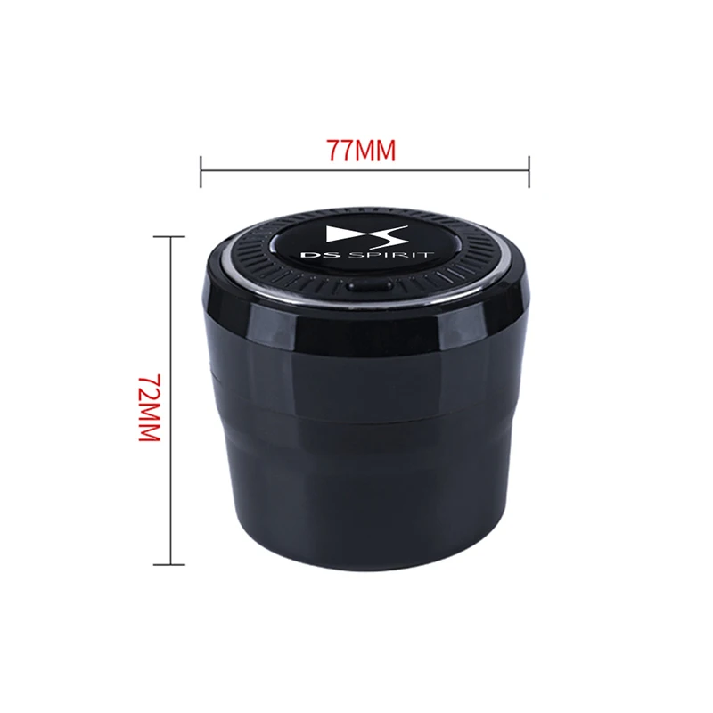 Car accessories ashtray Button open style LED Stainless For Citroen DS DS3 DS4 DS4S DS5 DS 5LS DS6 DS7 Car Accessories