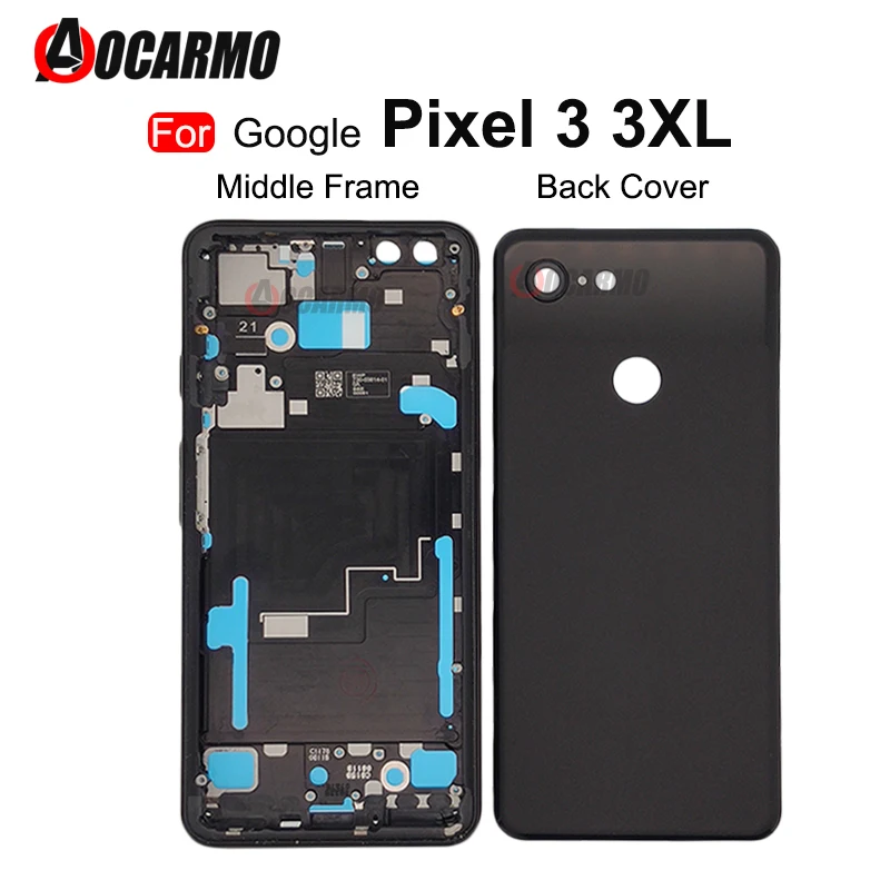 

For Google Pixel 3 3XL 3xl Middle Frame And Back Cover Plate Housing Frame Repair Replacement Part