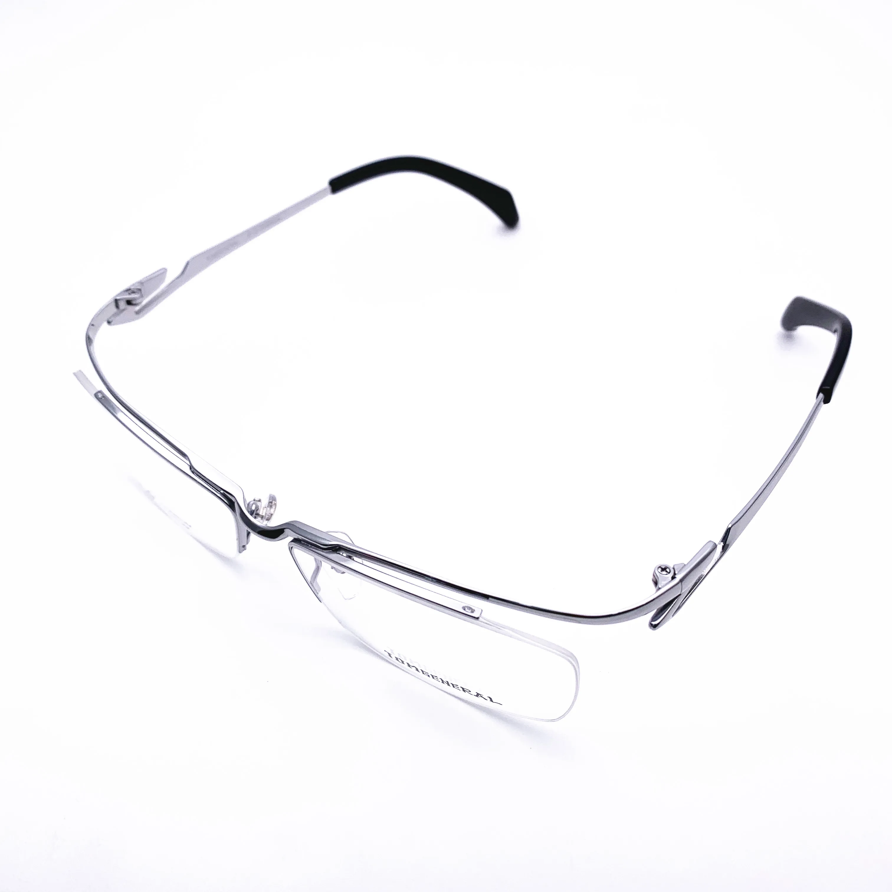 Belight Optical Japan Sharp Design Business Titanium Half Rimless Frame uomo occhiali da vista occhiali da vista TI8037