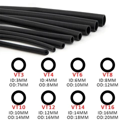 Universal Motorcycle Vacuum Silicone Mangueira, Racing Line Pipe Tube, gás, óleo, combustível, gasolina, 3mm, 4mm, 6mm, 8mm, 10mm, 12mm, 14mm, automóvel