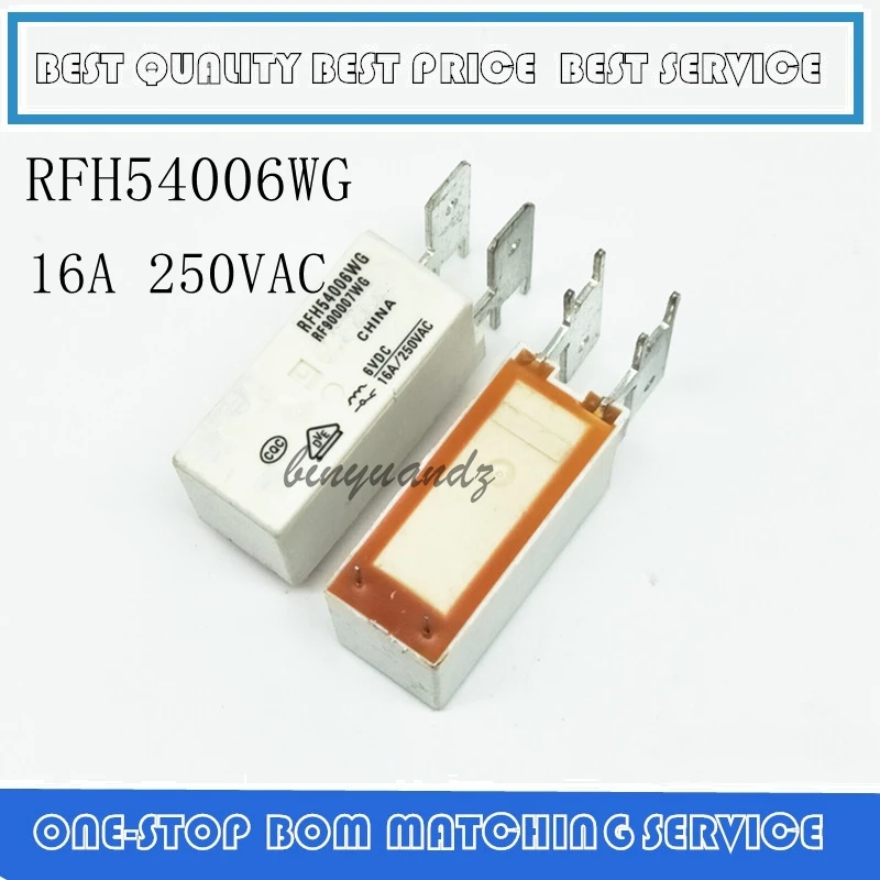 오리지널 파워 릴레이 RFH54006WG RFH54006W RFH54006 6VDC 16A, 2 개-10 개