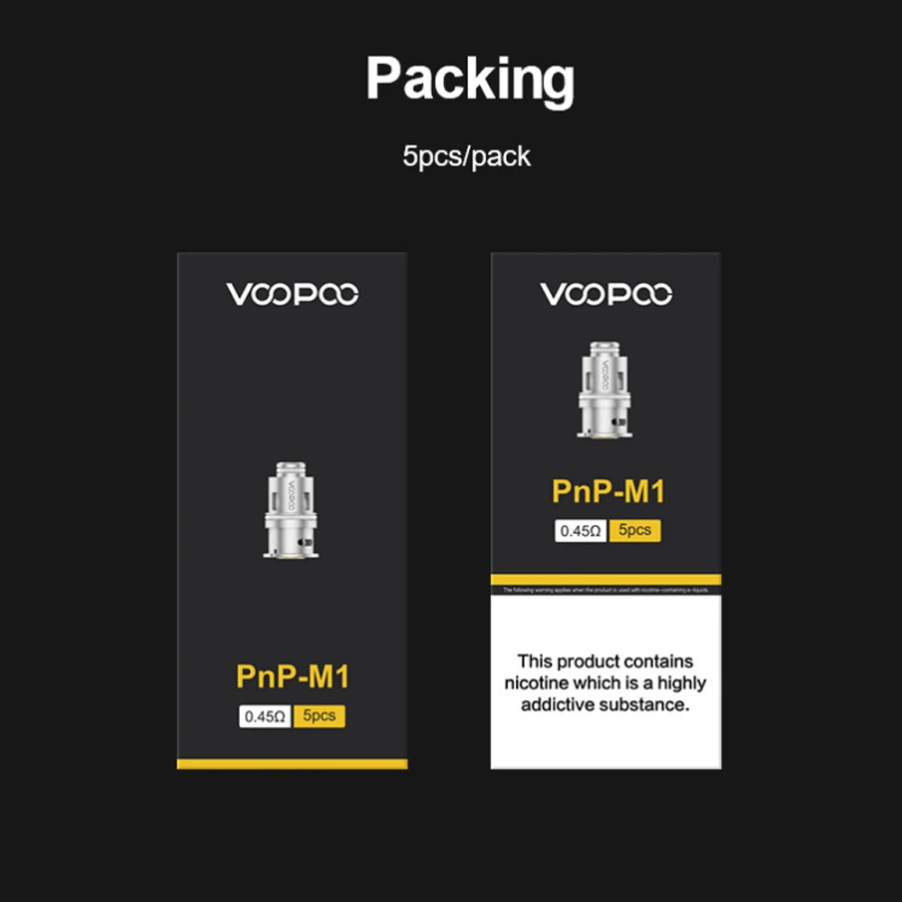 Official VOOPOO PnP VM1 Coils 0.3ohm Resistance RDL Mesh Coils fit Voopoo Vinci Drag Max S X V.Suit Pod Mod Electronic Cigarette