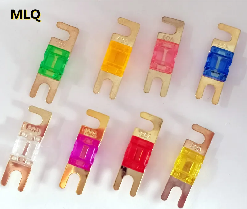 ANL Gold Plated Stud Car Fuses Mini Car Stereo Audio AFS Fuse 20A 30A 40A 50A 60A 70A 80A 100A 125A 150A 32V Auto Fuse Fuses Hot