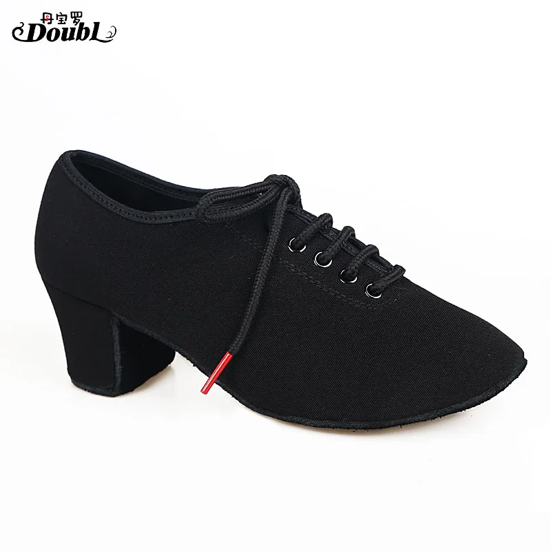 Latin Dance Teacher's Shoes Women Adult Women's Adult Four Seasons Ballroom Comfortable Oxford 5CM Hole Breathable