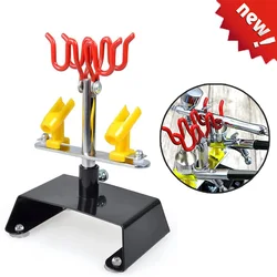 Airbrush Holder Gravity Stand Kit for Air Brush Paint Spray Gun Holding 4 Clamp-On Mount Table Bench Station