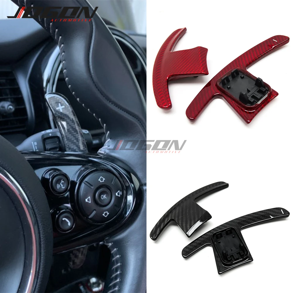 Carbon Fiber Replace Paddle Shifter For MINI Cooper One Clubman Countryman F56 F55 F54 F57 F60 Car Steering Wheel Extension