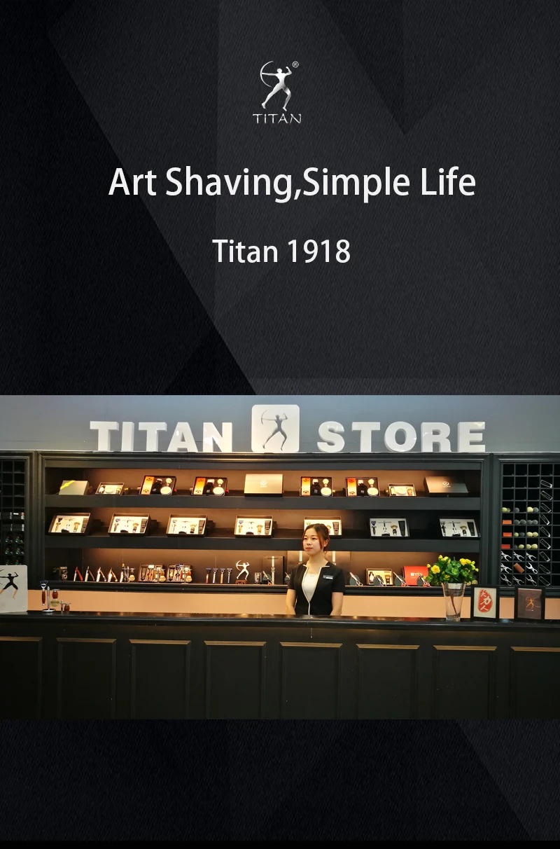 Titan 6 Zoll Effilierschere aus Edelstahl für Friseursalons – Detail 2