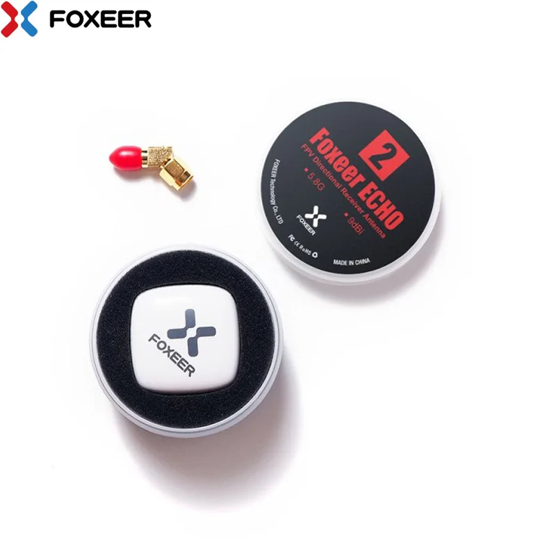 

Foxeer Echo 2 Патч-антенна 9 дБи 5,8 ГГц RHCP LHCP SMA Мини-антенна FPV для гоночного дрона