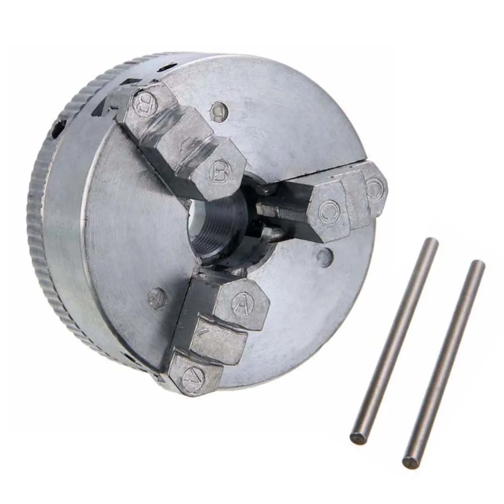 Imagem -04 - Mini Zinc Alloy Drill Chuck Metal Self-centering Manual 3-jaw Lathe Chuck Clamp com Chuck Key para Cnc Lathe Machine Tool Z011