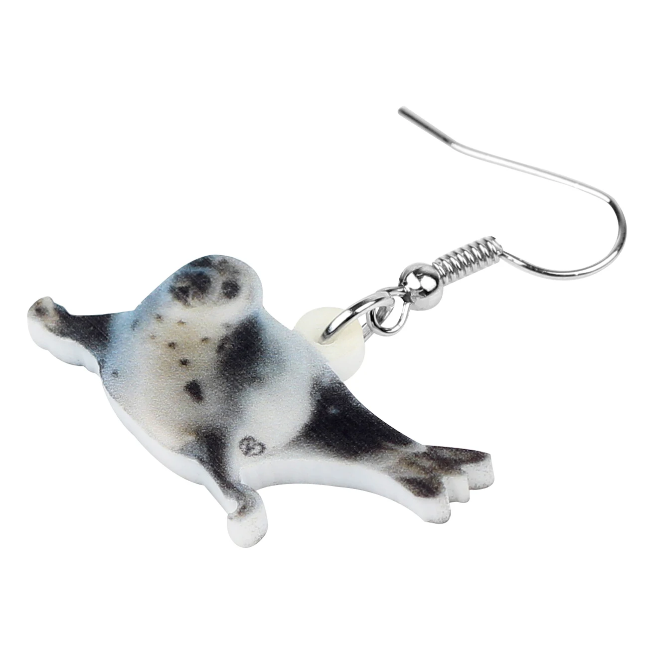 Bonsny Acrylic Cute Ocean Sea Lion Earrings Drop Dangle Sea Animal Jewelry For Women Girl Kids Charms Gift Accessories Hot Sales