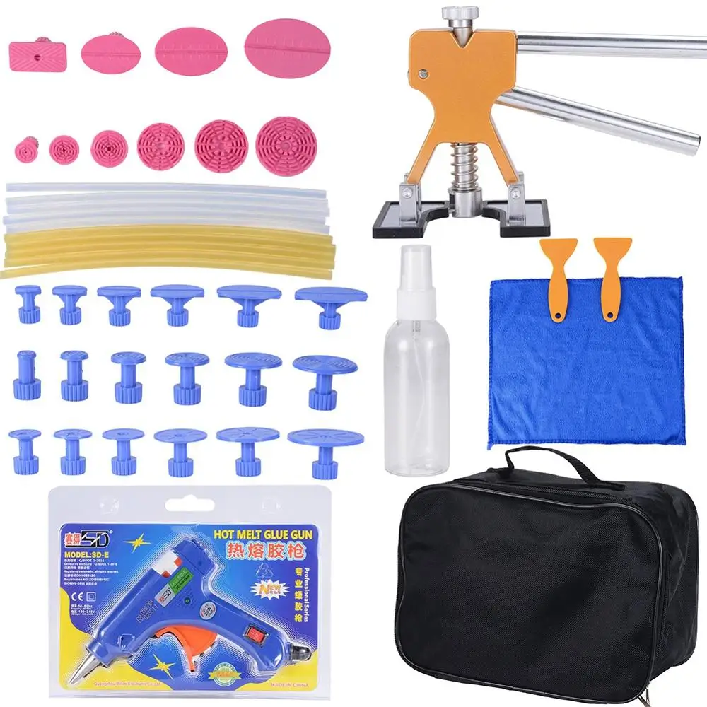 

Car Body Dent Repair Tools 44pcs Dent Remover Tools with Car Dent Puller Adjustable Width Repair Tools for Car