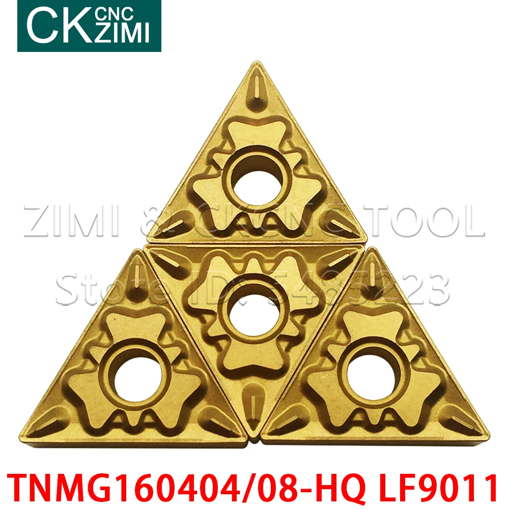 10 قطعة TNMG160404-HQ LF9011 TNMG160408-HQ LF9011 أدوات كربيد تحول إدراج CNC مخرطة الخشب تحول أدوات شفرة TNMG للصلب