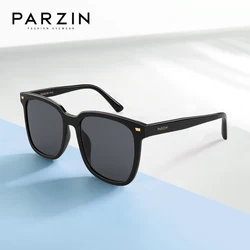 PARZIN Square Nylon Sunglasses Women Polarized Fashion Rivet Sun Glasses with Gift Box Outdoor UV400 Gafas De Sol Mujer 92120