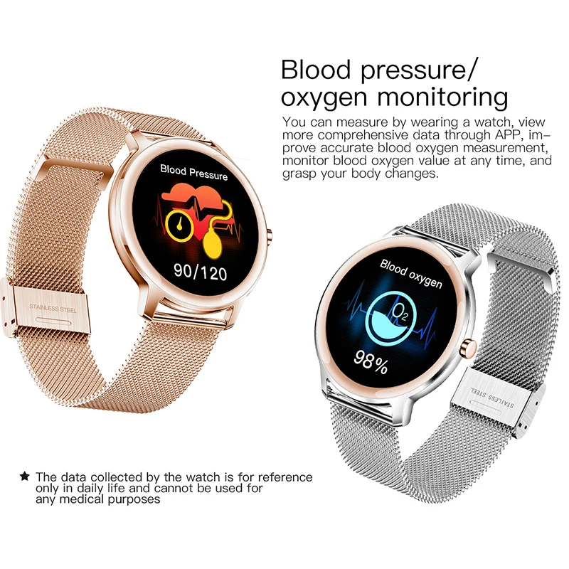 LIGE New Smart watch Lady Full Touch Screen Sports Fitness Smart Bracelet waterproof Bluetooth For Android iOS Women Smart watch