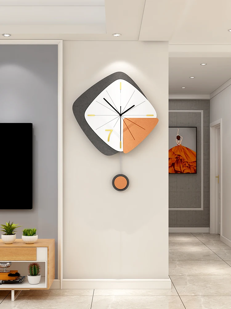 Nordic Fashion Simple Creative Hanging Clocks Wall Clock Modern Design Living Room Bedroom Home Decor 3d Wall Watch Needle Brief