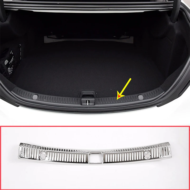 

304 Stainless Steel Interior/Exterior Rear Bumper Plate Protector For Mercedes Benz 2016 2017 E Class W213 E200 E300 Accessories