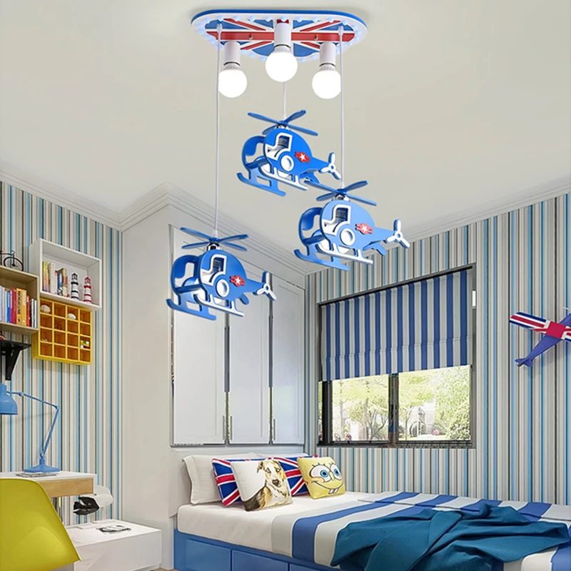 Nordic aircraft kids bedroom decor led lights for room chandeliers ceiling dining room indoor chandelier lighting lampadario