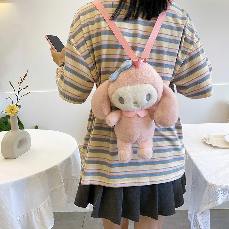 Kawaii Cute Rabbit Bunny spalla zaino borsa a tracolla portamonete Messenge borse peluche ragazze fidanzata bambini regalo per bambini