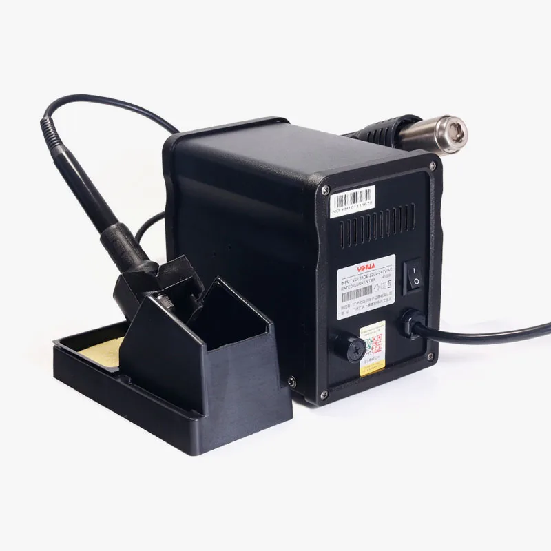 YIHUA-878D 용접기, 220V, 미니 SMD 2 인 1 납땜 재작업 스테이션
