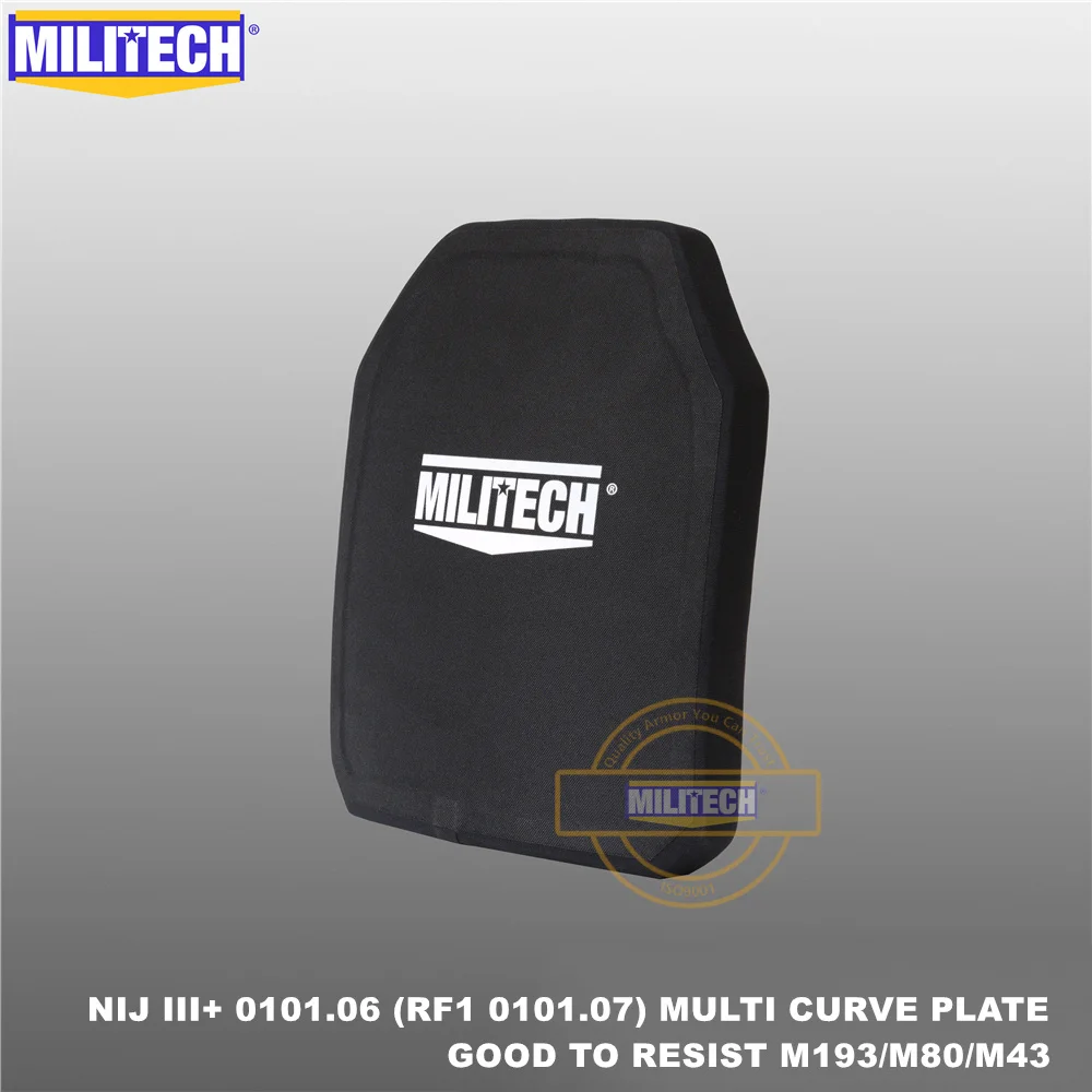 10x12 & SAPI Size PE NIJ level 3+ III+ 0101.06/NIJ 0101.07 RF1 Bulletproof Plate M80&AK47 Stand Alone Ballistic Panel