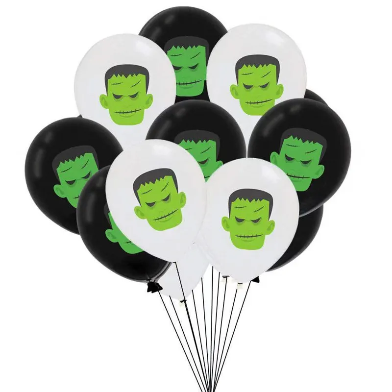 Chicinlife 10Pcs Happy Halloween Party Balloon Party Kids Favor Boo Ballons 2019 Halloween Decoratio Supplies