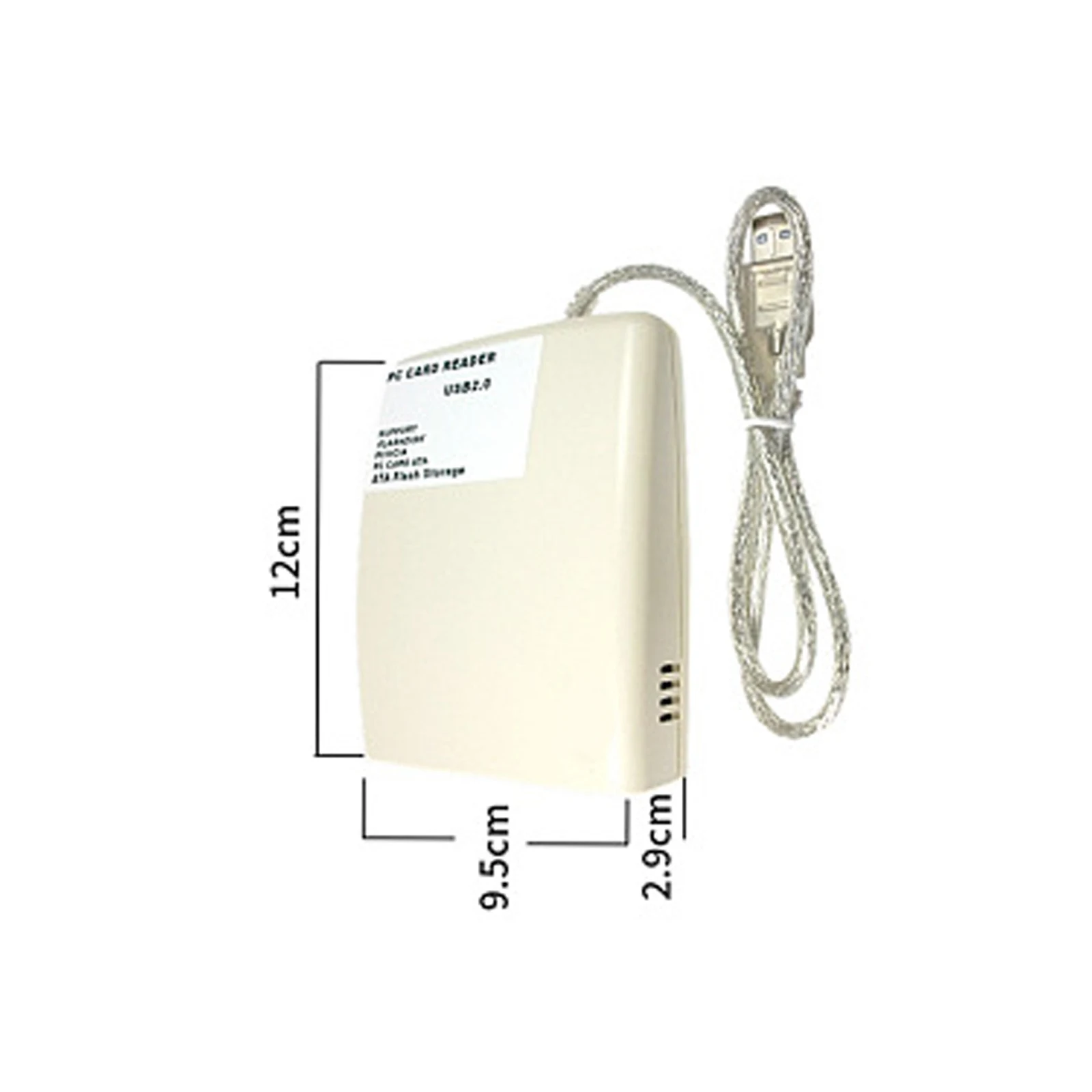 Lector de tarjetas USB 2,0 para PC, soporte para Flashdisk PCMCIA, almacenamiento Flash ATA, adaptador de tarjeta CI, adaptador USB 2,0 a PCMCIA