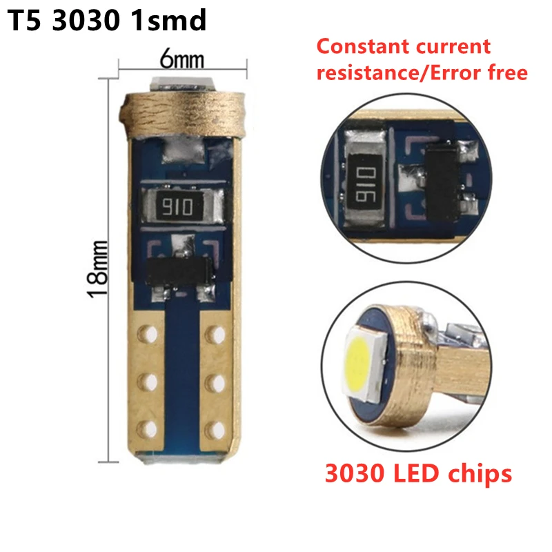 Bombillas LED de repuesto para coche Peugeot, luces brillantes de espejo de tocador, 9 SMd, 28mm, 6614, 207, 208, 308, 407, 508, 2008, 3008