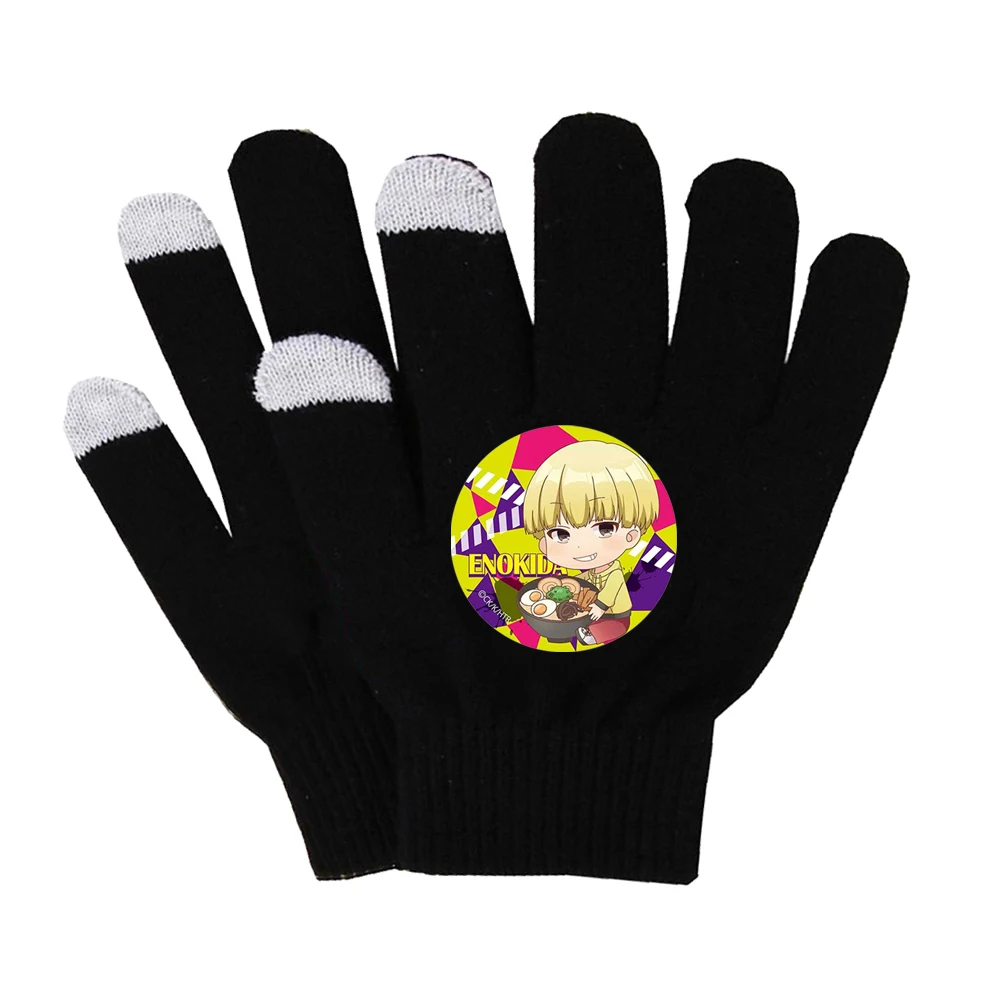 Anime Hakata Tonkotsu Ramens Găng Tay Unisex Ngón Tay Cotton Ấm Găng Tay Chống Trơn Trượt Găng Tay Cảm Ứng Màn Hình Ngón Tay Găng Tay