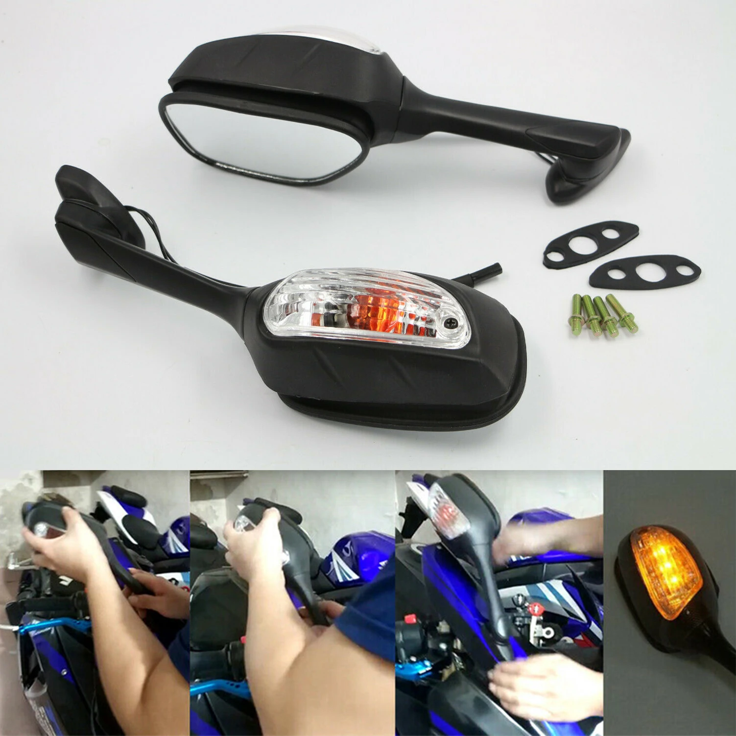 

Rotatable Rear View Side Mirrors fit for Suzuki GSXR600 GSX-R750 2011 - 2021 K11 L1 L2 L3 L5 L6 L7 GSXR 600 750 2018 GSXR1000